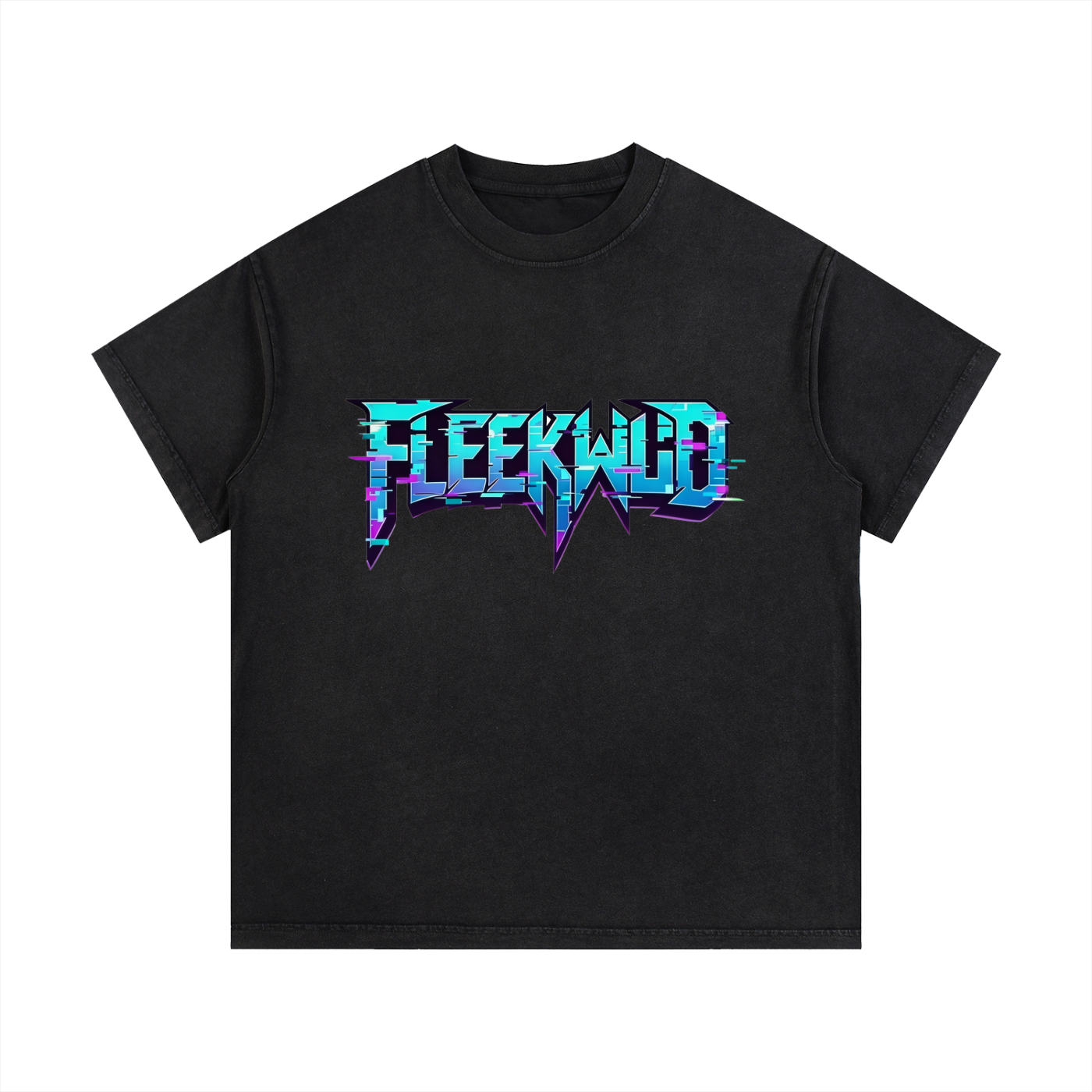 FLEEKWUD Logo Vintage Cotton T-Shirt